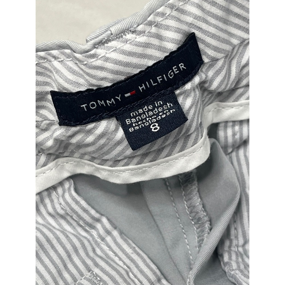Tommy Hilfiger Womens Gray Chino Shorts Size 8 Cotton Stretch Casual Flat Front - Picture 5 of 7